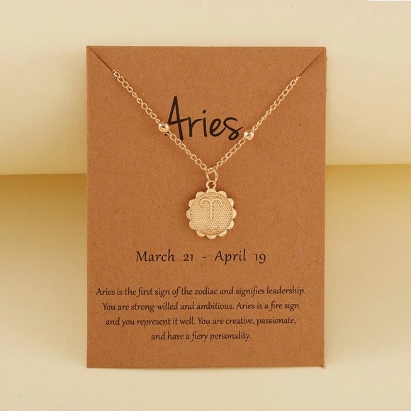 Zodiac Sign Astrology Beaded Charm Gift Necklace - Picture 11 of 16